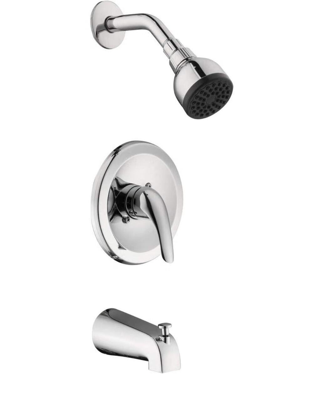 Glacier Bay Aragon Single-Handle 1-Spray Tub And Shower Faucet In Chrome w/Valve